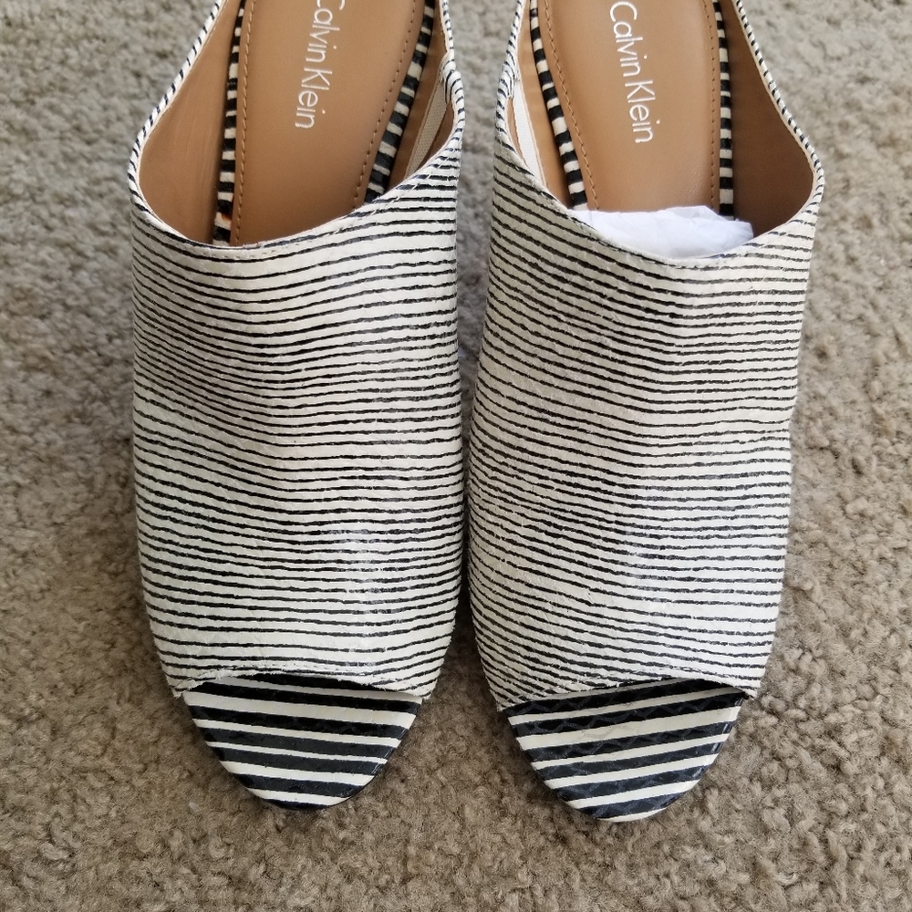 Calvin Klein Zebra Print Sandals